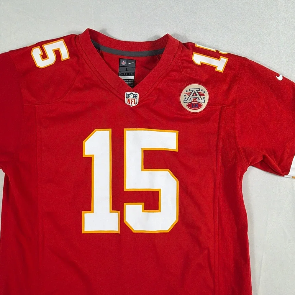 Nike Kansas City Chiefs Patrick Mahomes Jersey Youth Kids Red Size L 14-16